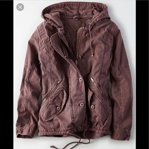 AE Purple Military Women’s Jacket